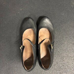 Dansko Black Wedge Mary Jane Shoes